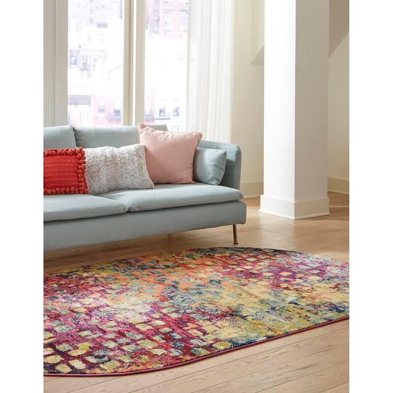 Contemporary Zhale Collection Area Rug