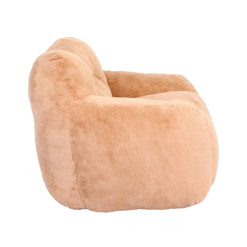 Oversized Memory Foam Bean Bag Chair Lazy Sofa with Armrests and Removable Cover for Living Room Bedroom