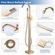 preview thumbnail 19 of 31, WOWOW Single-Handle Waterfall Freestanding Tub Faucet with Handshower