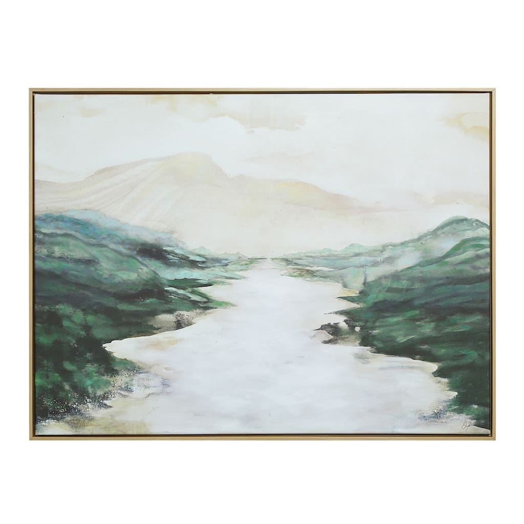 Molto 30" H x 40" W Canvas Art, Green