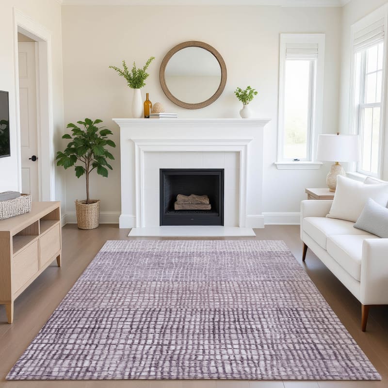 Premium Washable Super Soft Modern Ombre Mayfield Rug - 3' x 5' - Purple
