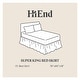 preview thumbnail 3 of 1, HiEnd Accents Stella Faux Silk Velvet Romantic Western Bedding 1 Piece Bed Skirt