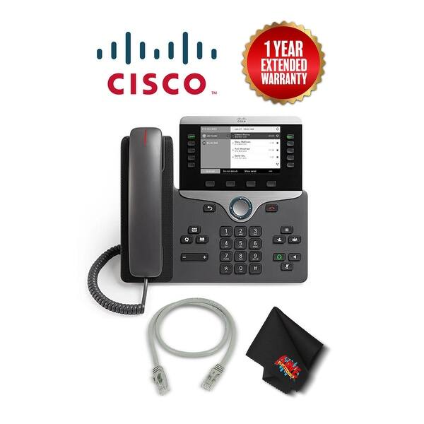 Shop Cisco Ip Phone 8811 With Spare Cat5 Ethernet Cable Extended Warranty Overstock 22307647