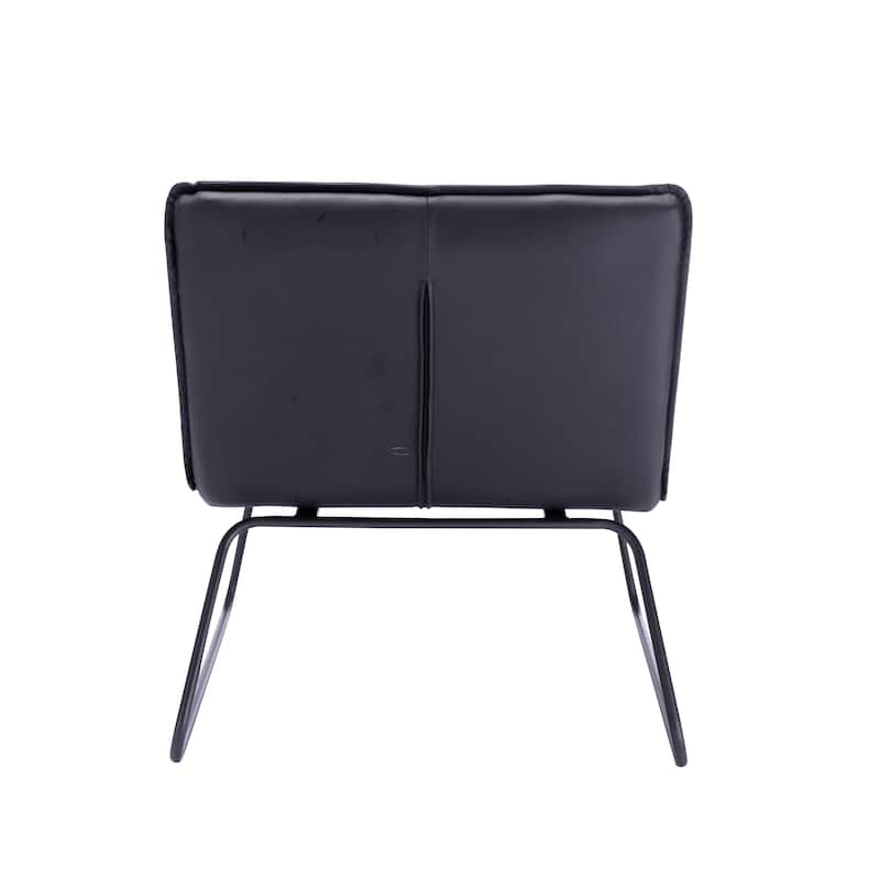 Porthos Home Quyen Armless 1 Sofa Seat, PU Leather Upholstery, Steel Legs