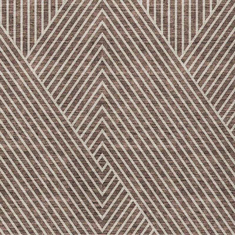 HomeRoots Geometric Transitional Rectangle Outdoor Rug