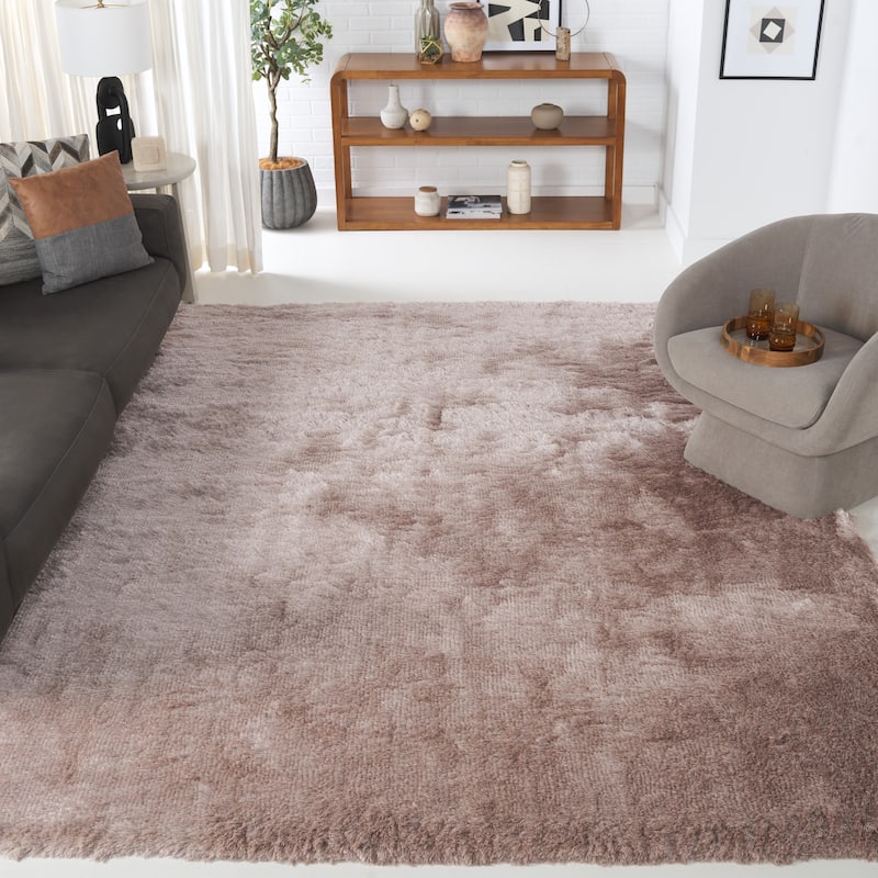 SAFAVIEH Handmade Nataly Shag Danara 2.5-inch Thick Rug