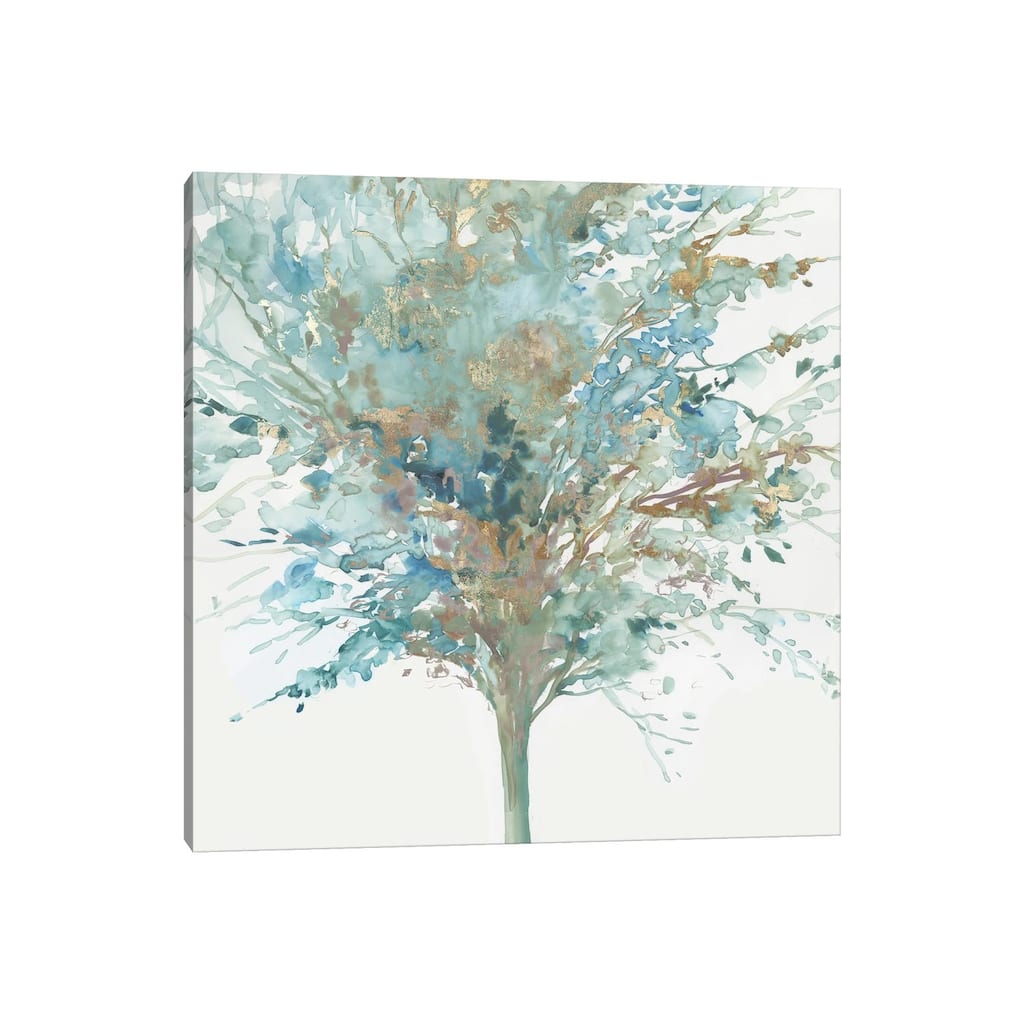 iCanvas "Tree Teal I" by Allison Pearce Canvas Print