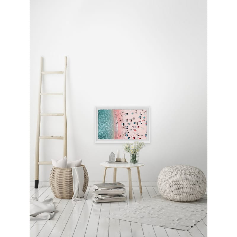 'Pink Summer Sand' Framed Painting Print