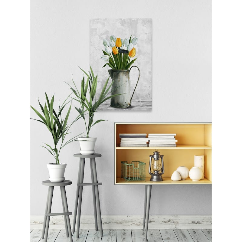 'Wonderful Tulips' Painting Print on Wrapped Canvas