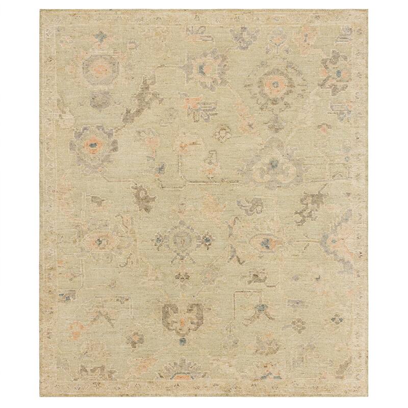 Karastan Berkswell Ornamental Hand Knotted Area Rug - 9' x 12' - Green - Rectangle