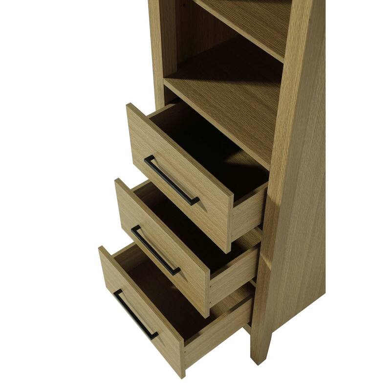 Laura 16-28 Inch Open Shelving Bath Storage Cabinet