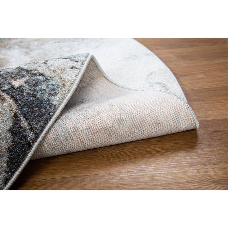 Marina Collection Abstract Multicolor Area Rug