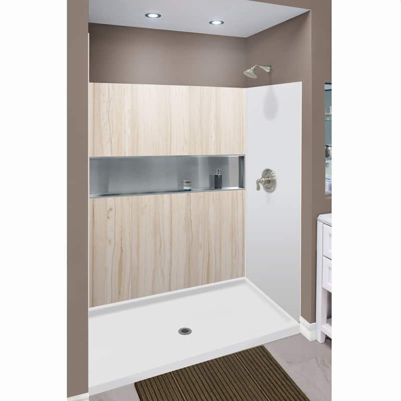 Transolid Expressions 60-in X 32-in X 72-in Glue to Wall Shower Kit - 32" x 60" x 72"