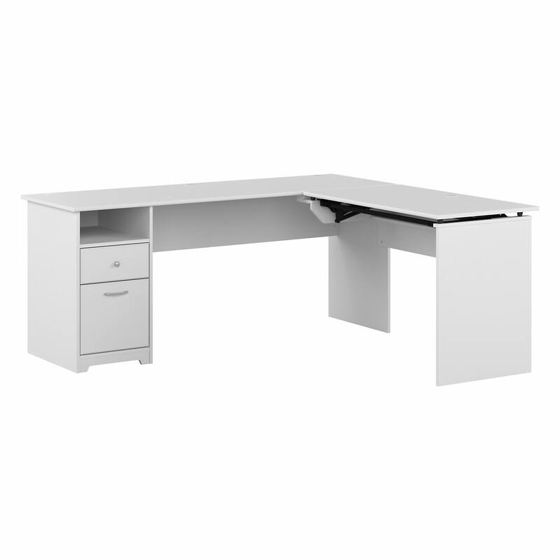72W 3-position L-shaped Sit to Stand Desk by Bush Furniture