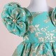 preview thumbnail 7 of 10, Special Occasion Dress with Two Flowers on Shoulders