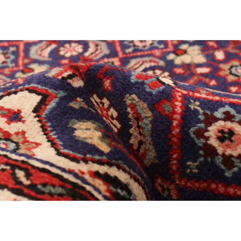 ECARPETGALLERY Hand-knotted Andelz Navy Wool Rug - 5'6 x 10'5