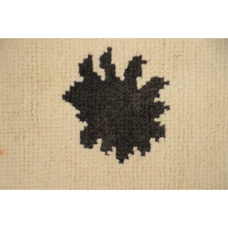 Hand Knotted Oriental 100% Wool Carpet Modern Geometric Multi-Colored Gabbeh Area Rug - 13' 0'' X 10' 2''