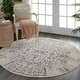 preview thumbnail 10 of 49, Nourison Vintage Kashan Distressed Medallion Area Rug 4' Round - Ivory/Multi - Runner/Round