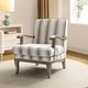 preview thumbnail 19 of 28, Rinaldo Farmhouse Upholstered Armchair with Solid Wood Legs by HULALA HOME Tan