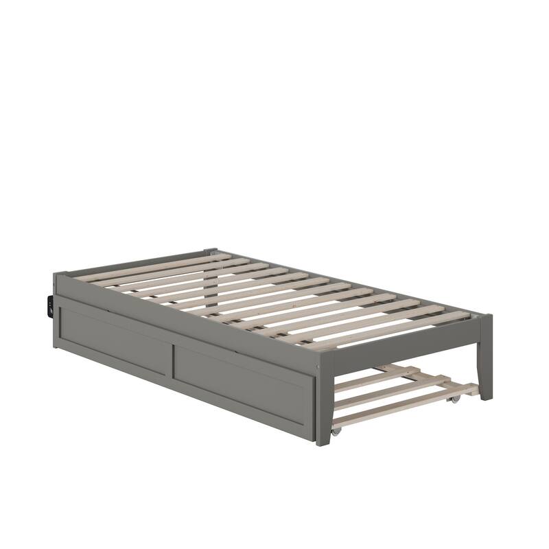 AFI Colorado Platform Bed with Trundle and Charging Station