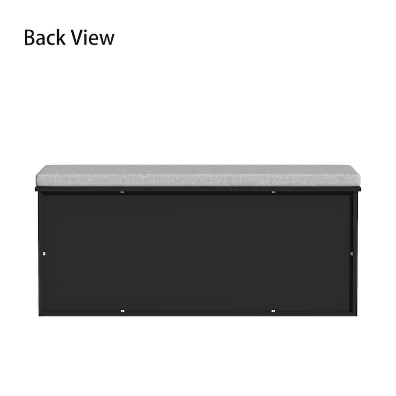 Chic Pet Haven: Luxe Wooden Dog Crate & Designer Home Bench - 47.2"