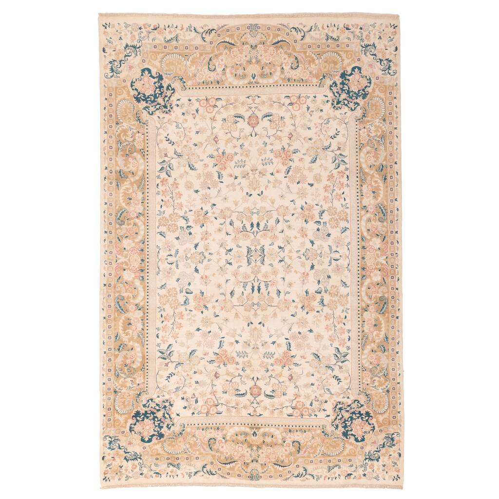 ECARPETGALLERY Hand-knotted Pako Persian 18 Of 20 Ivory Wool Rug - 6'1 x 9'4