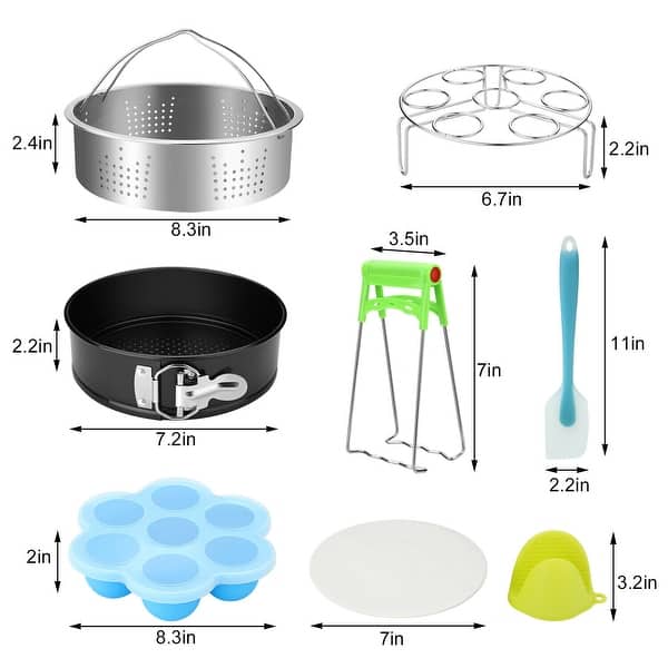 Instant Pot Accessories Set Steamer Basket for Insta Pressure Cooker 5 ...