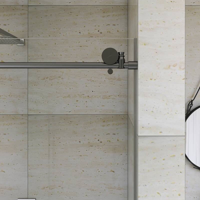 60" x 76" Sliding Frameless Shower Door - 60'' x 0.31'' x 76''