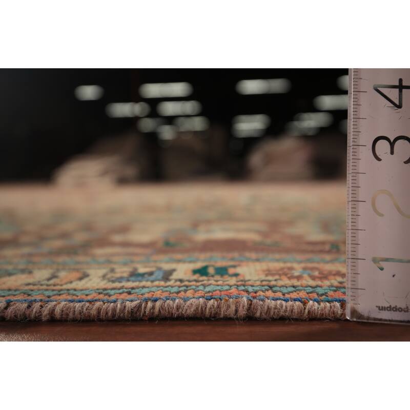 Tabriz Persian Vintage Area Rug Handmade Bedroom Brown Wool Carpet - 8'3" x 11'5"