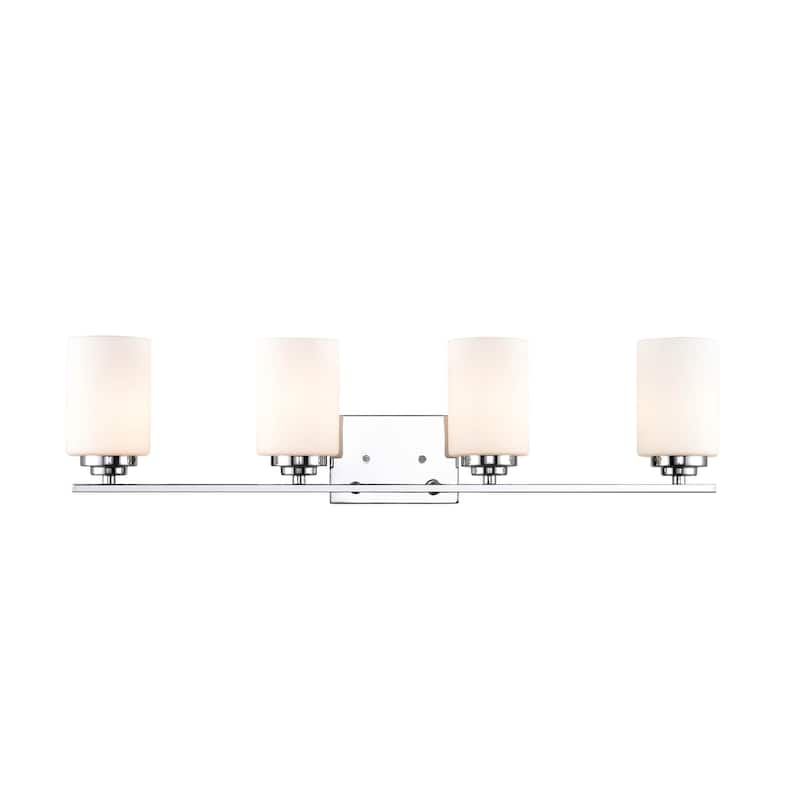 Millennium Lighting Durham Metal 4 Light Vanity Light with Frosted Glass Shades