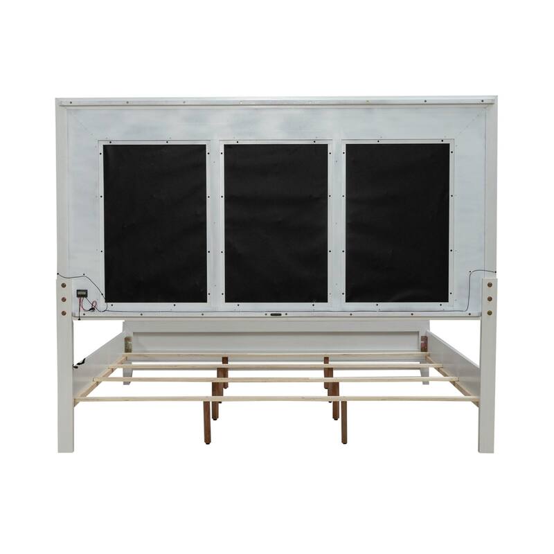 Liberty Furniture Reflections Upholstered Bed with Touch Light - King, Queen