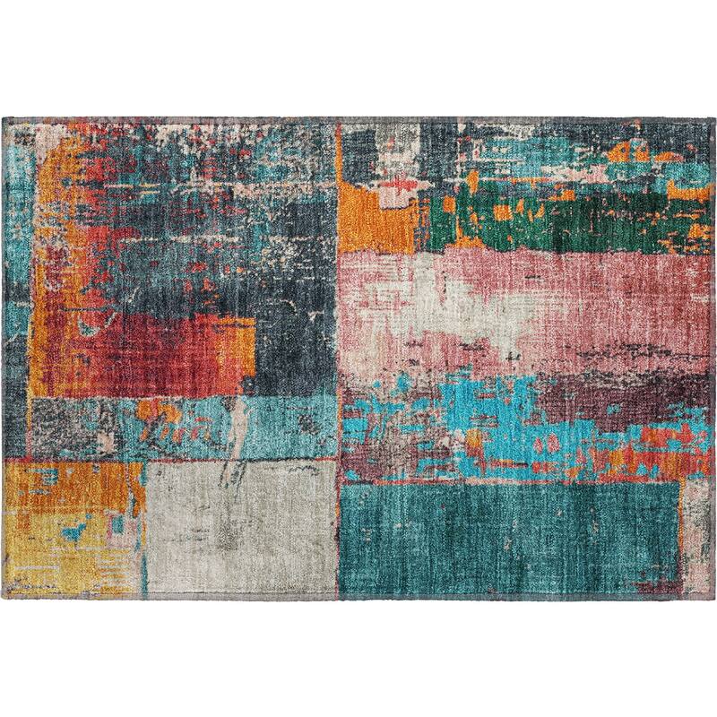 Premium Washable Super Soft Contemporary Geo Mayfield Rug