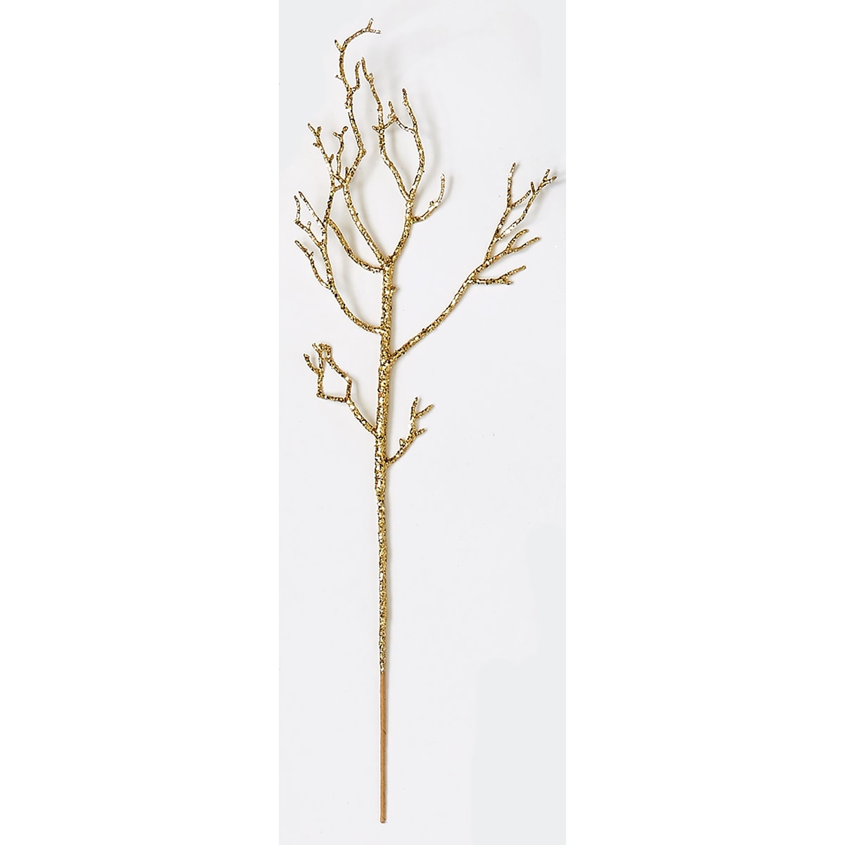 18" Glitter Twig Pick, Gold, Set of 6 - Gold