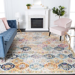 Link to SAFAVIEH Madison Avery Boho Chic Distressed Area Rug Similar Items in Rugs