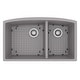 preview thumbnail 9 of 17, Karran Undermount Quartz 32 in. 60/40 Double Bowl Kitchen Sink Kit