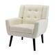 preview thumbnail 8 of 18, Soft Velvet Padded Seat Ergonomics Accent Chair Living Room Chair Bedroom Chair Home Chair with Black Legs for Indoor Home