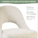 preview thumbnail 23 of 49, INK+IVY Nola Upholstered Dining Side Chairs with Cutout Back design (Set of 2)