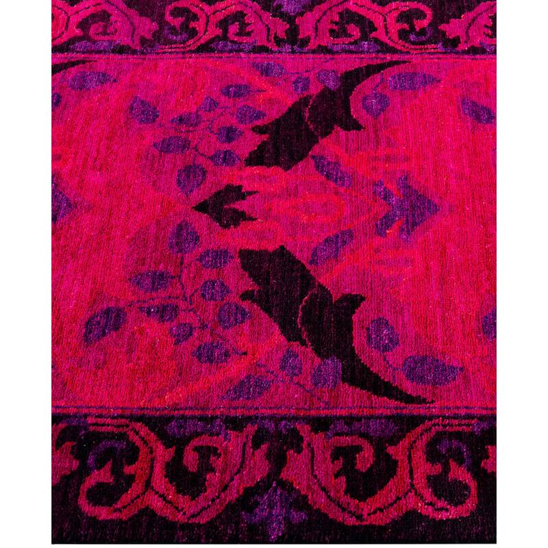 Overdyed One-of-a-Kind Hand-Knotted Area Rug - Multi - 2' 7" x 6' 2"