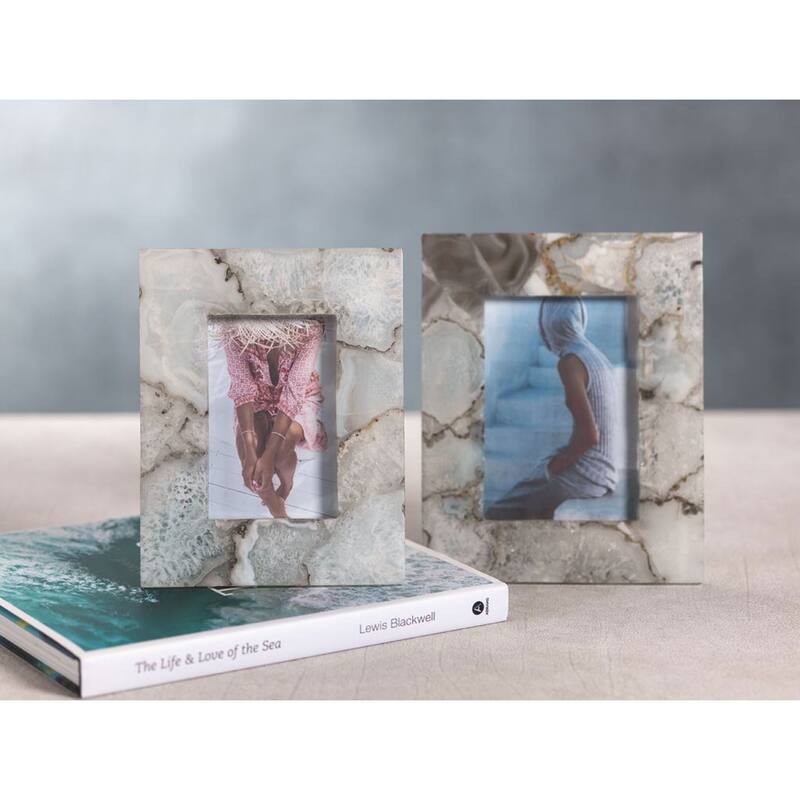 "Preto" 5" x 7" Agate Picture Frame