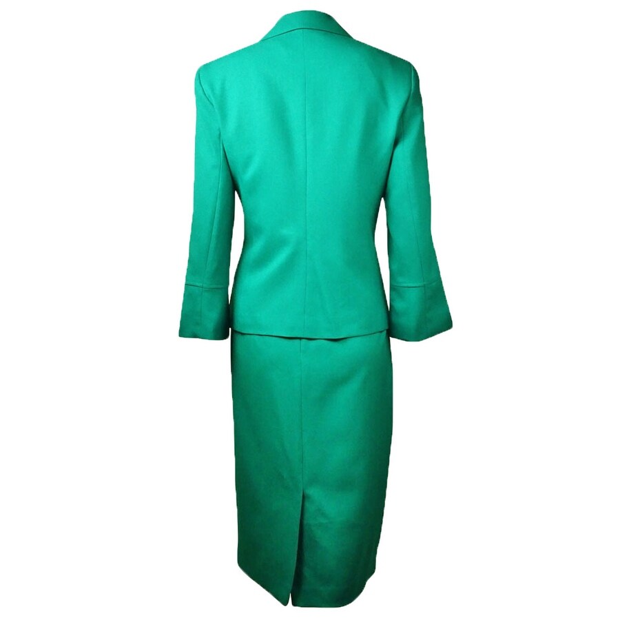 Shop Le Suit Women S Country Club Solid Skirt Suit Overstock