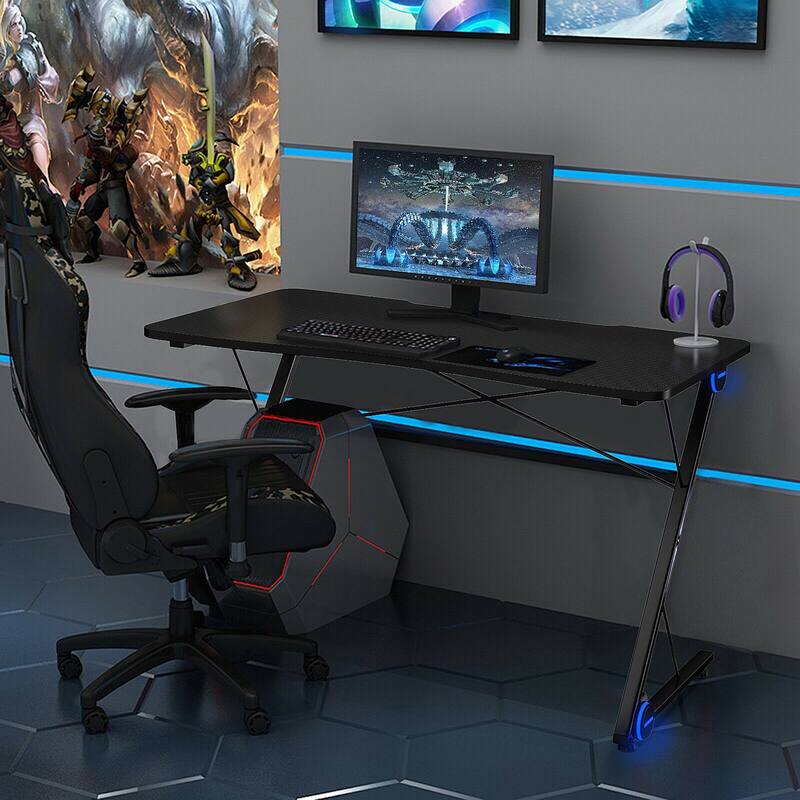 Gymax 43.5 inch Gaming Desk Z Shape Office PC Computer Desk Gamer