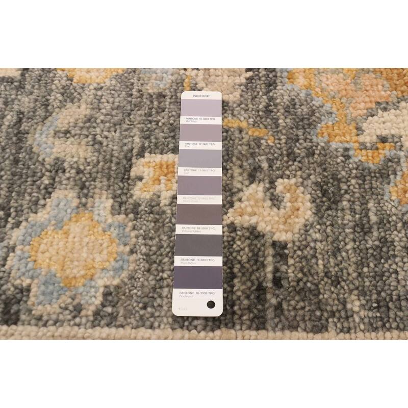 ECARPETGALLERY Hand-knotted Jules Serapi Dark Grey Wool Rug - 8'0 x 9'11