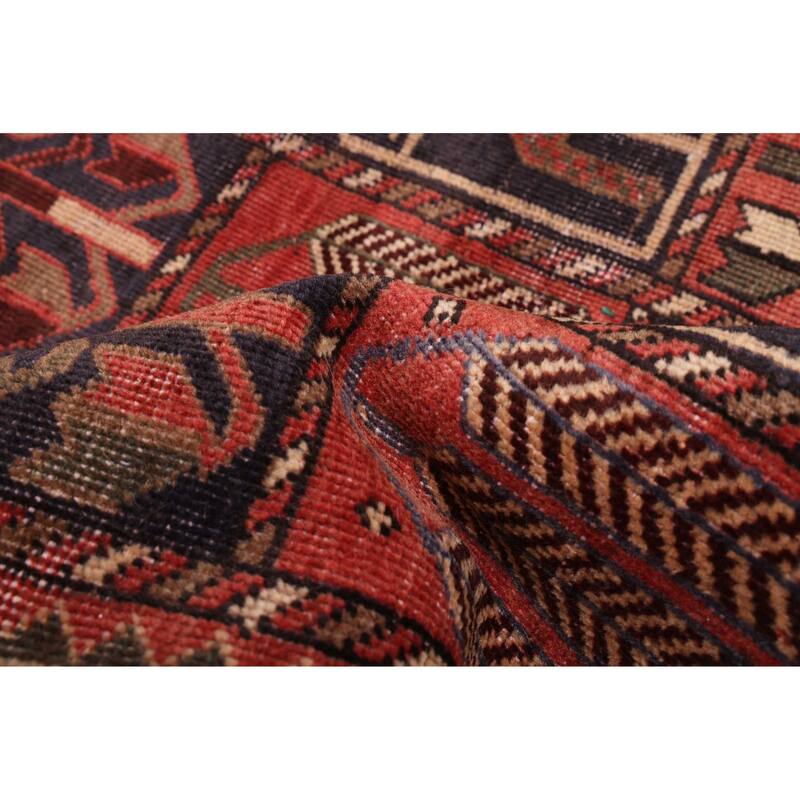 ECARPETGALLERY Hand-knotted Kayseri Vintage Red Wool Rug - 4'9 x 9'3