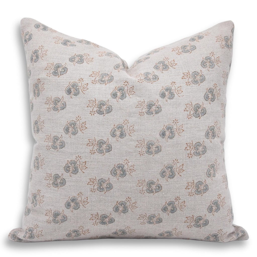 Fabdivine Linen Square Block print pillow Cover