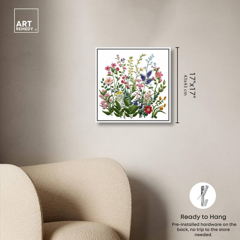 Wildflower Patch II Canvas by Art Remedy