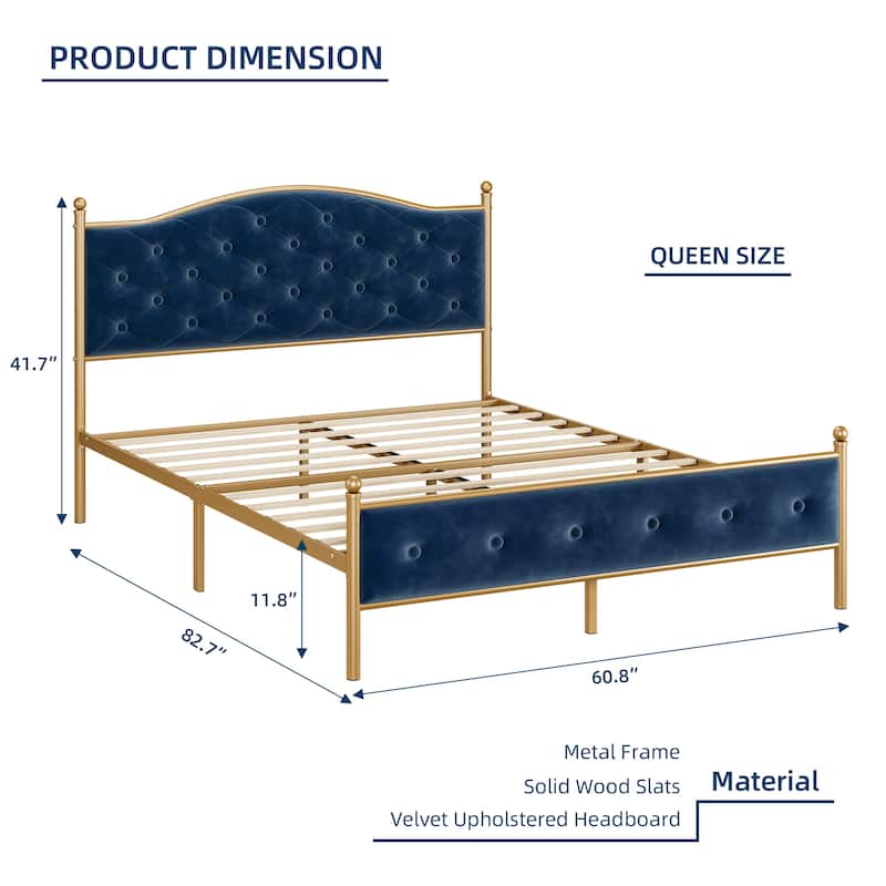 Upholstered Platform Bed