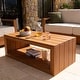preview thumbnail 4 of 10, Cambridge Casual Provence Indonesian Teak 4-Piece Outdoor Conversation Set