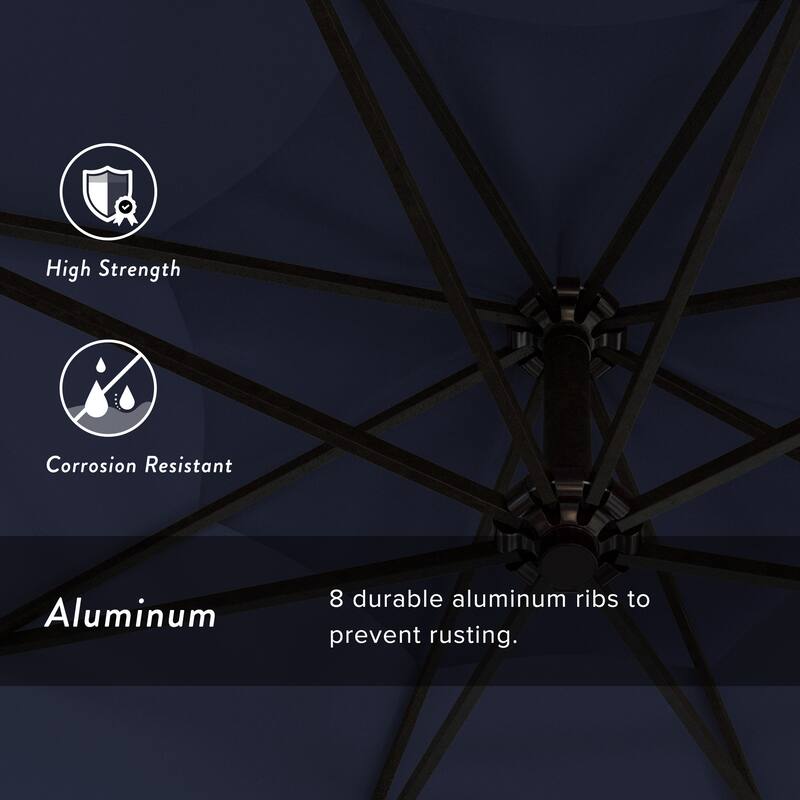 Okracoke 9ft Rotating Aluminum Umbrella by Havenside Home