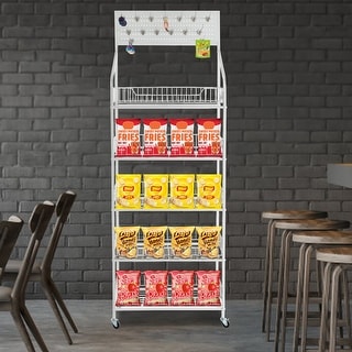 Market Retail Display Rack Fruit Vegetable Snack Rack - Bed Bath ...
