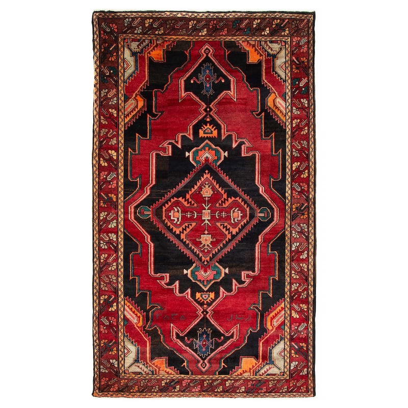 ECARPETGALLERY Hand-knotted Konya Anatolian Red Wool Rug - 4'11 x 9'0 - Red - 4'11 x 9'0